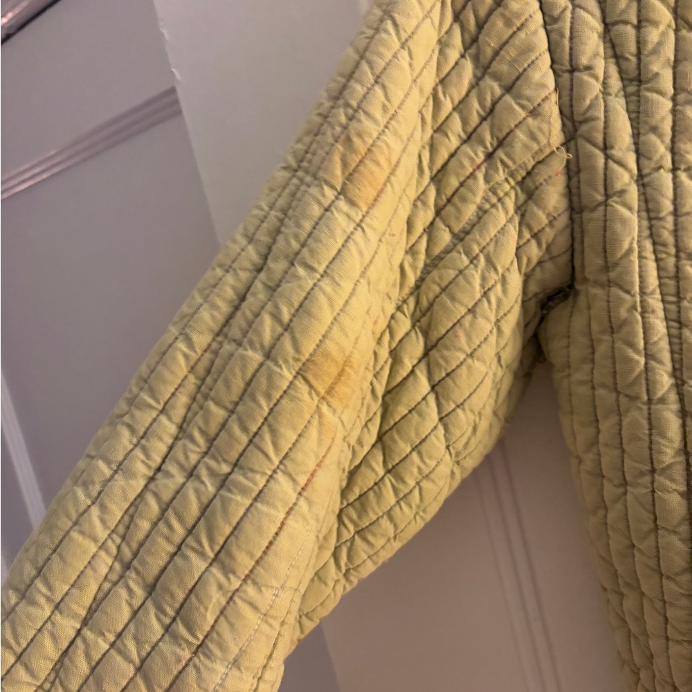 Quilted Salvaged Fabric Jacket View 3